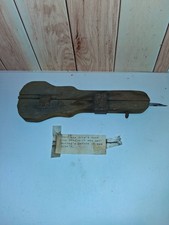 Antique 1800s Early 1900s Handmade Rug Needle / Punch Needle Tool Wood Iron