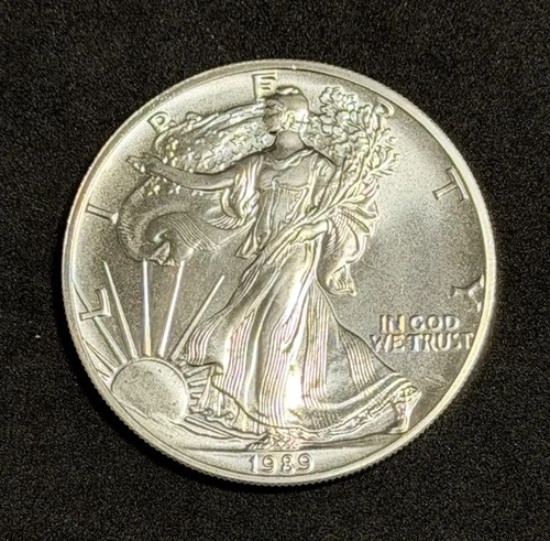 1989 American Silver Eagle 1 Oz Brilliant Uncirculated Coin, No Reserve #001