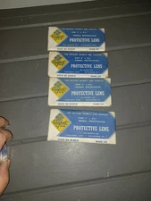 VINTAGE NOS Lot Of 4 Oki Comfort Line SHADE 6 WELDING MASK LENS 2 x 4.25 Glass