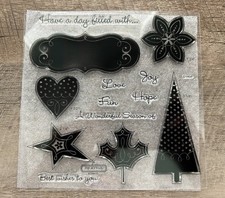 NEW-Close to my Heart-My Acrylix Stamp set-CELEBRATION-BEST WISHES-CTMH D1498