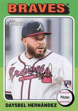2024 Topps Heritage Base #250 - Daysbel Hernandez RC - Atlanta Braves
