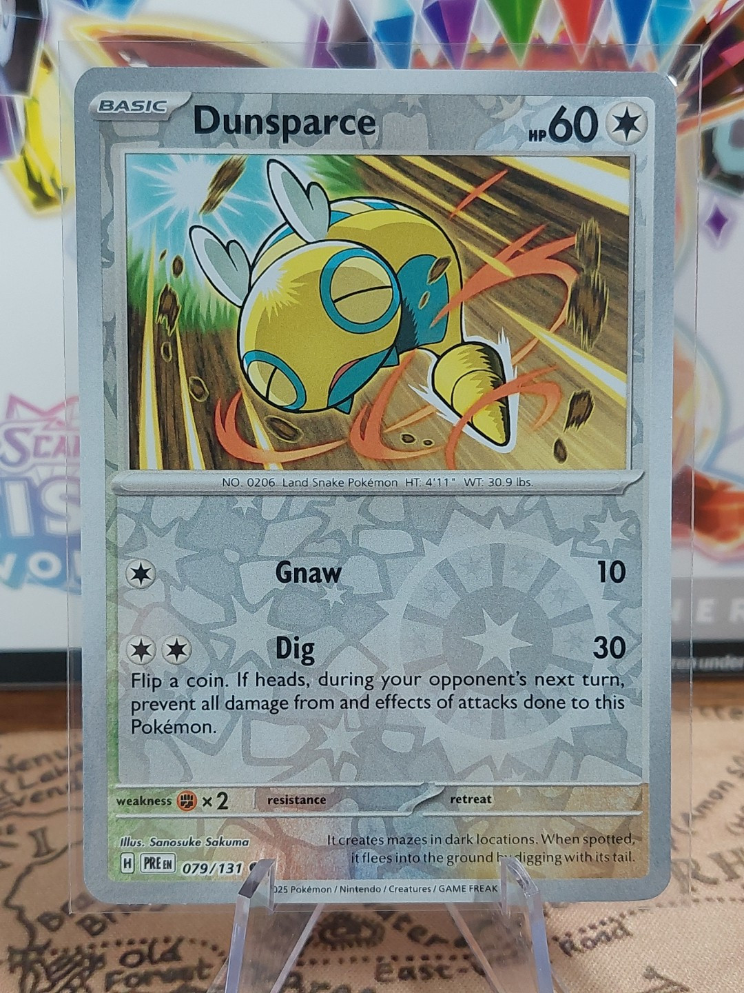 NM Dunsparce 079/131 Reverse Holo Prismatic Evolutions Pokemon