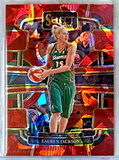 Lauren Jackson 2024 Panini WNBA Select Red Cracked Ice Prizm-# 89 Seattle Storm
