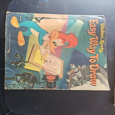 Walter Lantz Easy Way to Draw Whitman Publishing Coloring Drawing Book P911