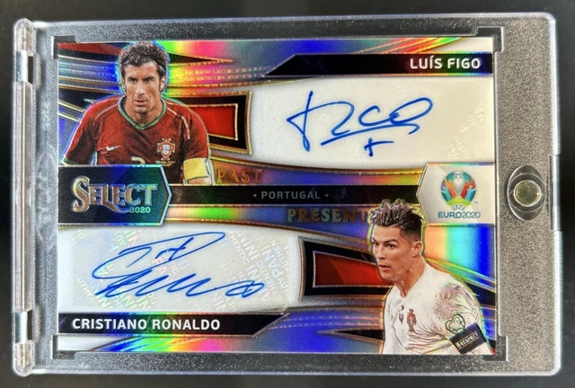 2020-21 Select UEFA Euro Cristiano Ronaldo Luis Figo Past and Present Auto #/25