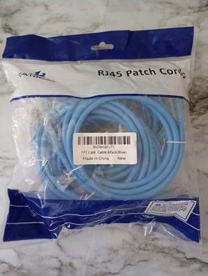 NIB 6 Pack of 5ft. Cat6 Cables