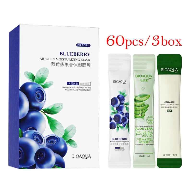 60pc Collagen Sleeping Facial Masks Face Skincare Moisturizing Firming Face Mask - Image 2 of 4