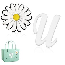 2pcs Charms for Bogg Bag, Letter Charms Decorative Alphabet Lettering Acces - 09