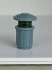 Vintage Fisher Price Sesame Street Oscar The Grouch Trash Can Figure Toy