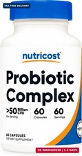 Nutricost Probiotic Complex (50 Billion CFU) 60 Capsules, for Men and Women | Ve