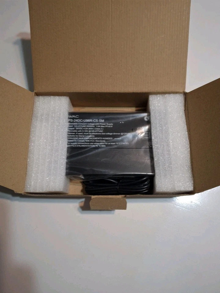 WAC Lighting PS-24DC-U96R-S6 Remote Power Supply 100-277VAC Input 24VDC Out - Image 2 of 4