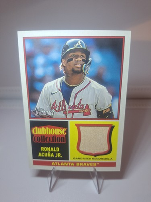 #ad 2025 Topps Heritage Clubhouse Collection Relic Ronald Acuña Jr. #CCR RAC MEM $5.24