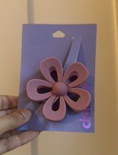 Pink Flower Hair Claw Clip Brand New Heavy Duty