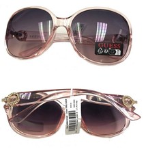 New GUESS GO00010 72P Crystal Pink/Gray Womens Sunglasses 75