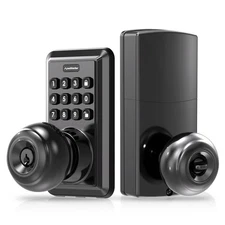 Keyless Entry Door Lock, Door Knob with Keypad, Keypad Door Lock with Handle,...
