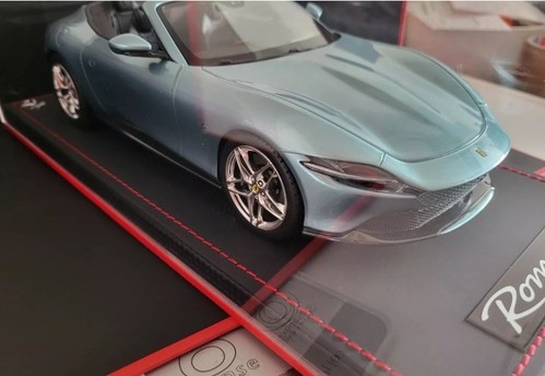 MR COLLECTION MODELS FERRARI ROMA SPIDER 1/18 Celeste Trevi FE040A of 59 Pz - Foto 4 di 7