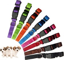 PARTNER Puppy ID Collars Identification Whelping Nylon 7.5 to 10.2 In Set of 8 