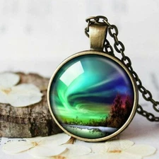 Northern Lights Necklace, Polar Light Necklace, Aurora Borealis Jewelry Gift