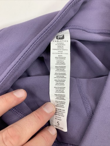 Fabletics lavendel lila Mesh Cut-out cropped Workout Yoga Leggings Small - Bild 5 von 7