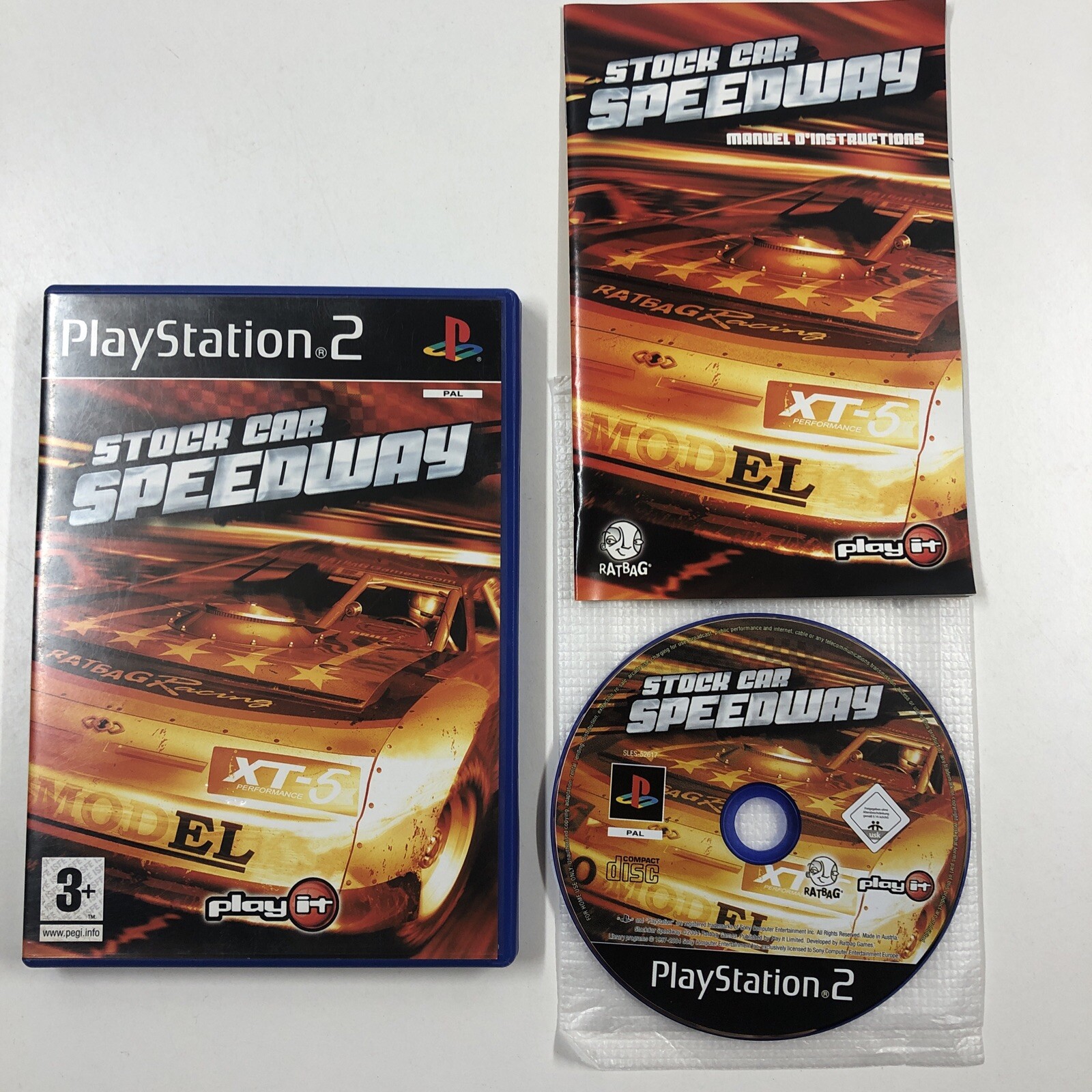 stock car speedway course voiture boîte FR playstation 2 PS2 français