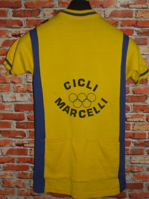 Maillot Vintage Eroica – Castelli 80% Laine, Taille XL (années 70)