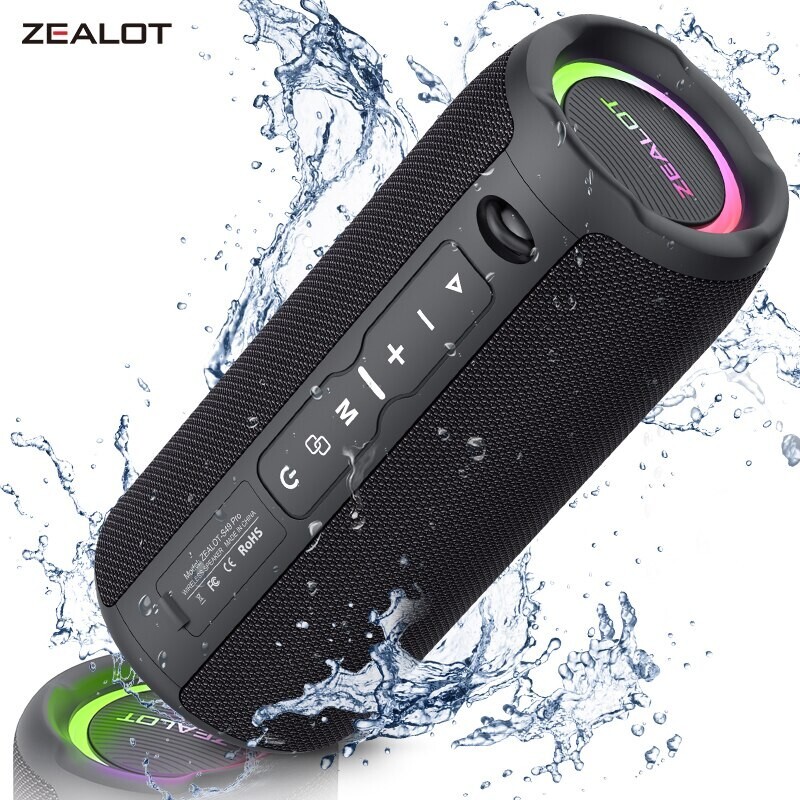 Haut-parleur Bluetooth portable S49PRO sans fil pour smartphone avec basses puissantes