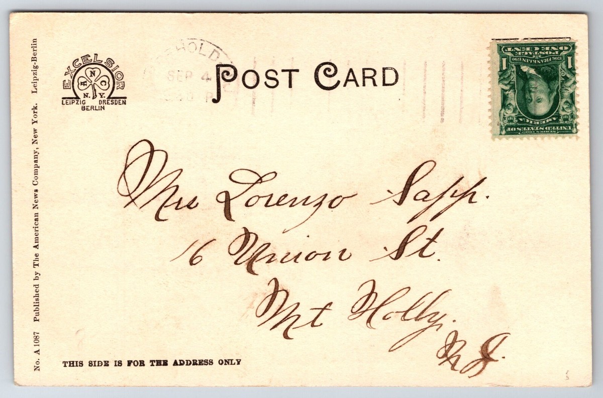 New Jersey Freehold High School Vintage Postcard POSTED | eBay