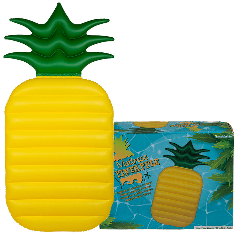 PINEAPPLE INFLATABLE FLOAT FUN BEACH LOUNGER SWIMMING POOL AIR