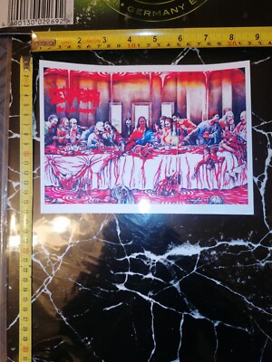 BIG STICKER STICKER BLACK METAL BELPHEGOR THE LAST SUPPER DEICIDE No Cd Lp Dvd