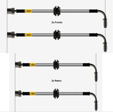 FULL KIT HEL Brake Lines Hoses For Porsche 911 992 GT3 RS Direct To Calipers 23-