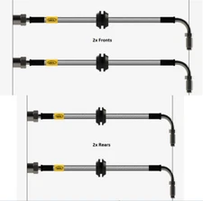 FULL KIT HEL Brake Lines Hoses For Porsche 911 992 GT3 RS Direct To Calipers 23-