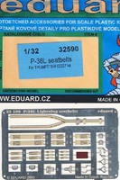 Eduard P-38L Lightning Seatbelts Sitz-Gurte Trumpeter ÄTzteile ÄTzsatz 1:32 Tipp
