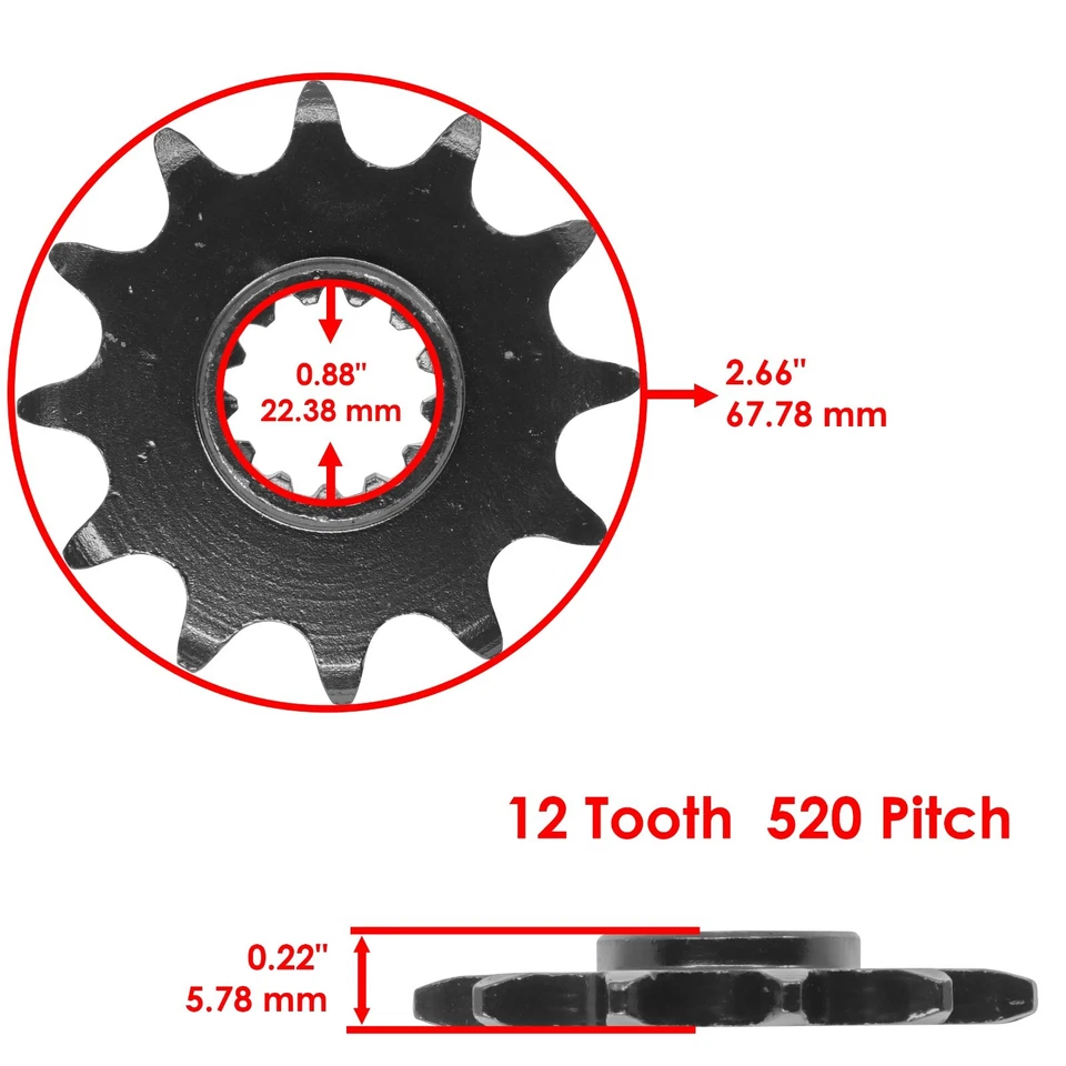 Kit de cadena de transmisión y piñones de junta tórica azul para Suzuki LT250R Quadracer 250 1985-93 Foto 3 de 4