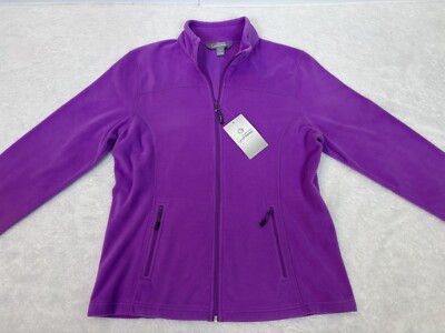 Gander Mountain Guide Series Fleece Purple Full Zip Ladies Jacket Medium Womens