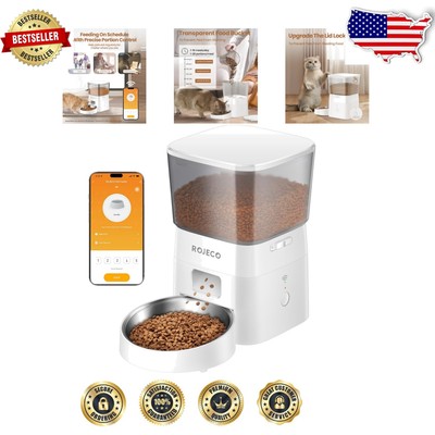 Dual Power Automatic Pet Feeder - 2L Transparent Grain Saver with Stainless Bowl