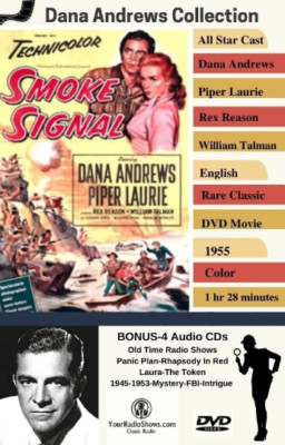Dana Andrews Collection-Rare ''SMOKE SIGNAL'' Western ''Sealed Case'' Movie+4 CDs