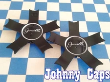 GIANELLE Wheels BLACK Center Caps # 1521K177 Custom Wheel Center Caps (QTY.  2) 