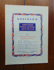 Grainger Folk Music Settings Nr 22 Country Gardens (Hankerchief Dance) Simplifie