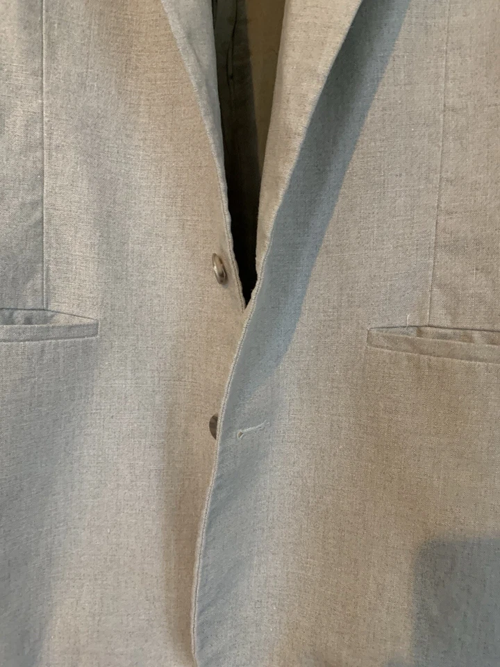 Structure Men’s Linen Collection Size S Casual Blazer Sport Coat Preppy Tan - Image 2 of 4