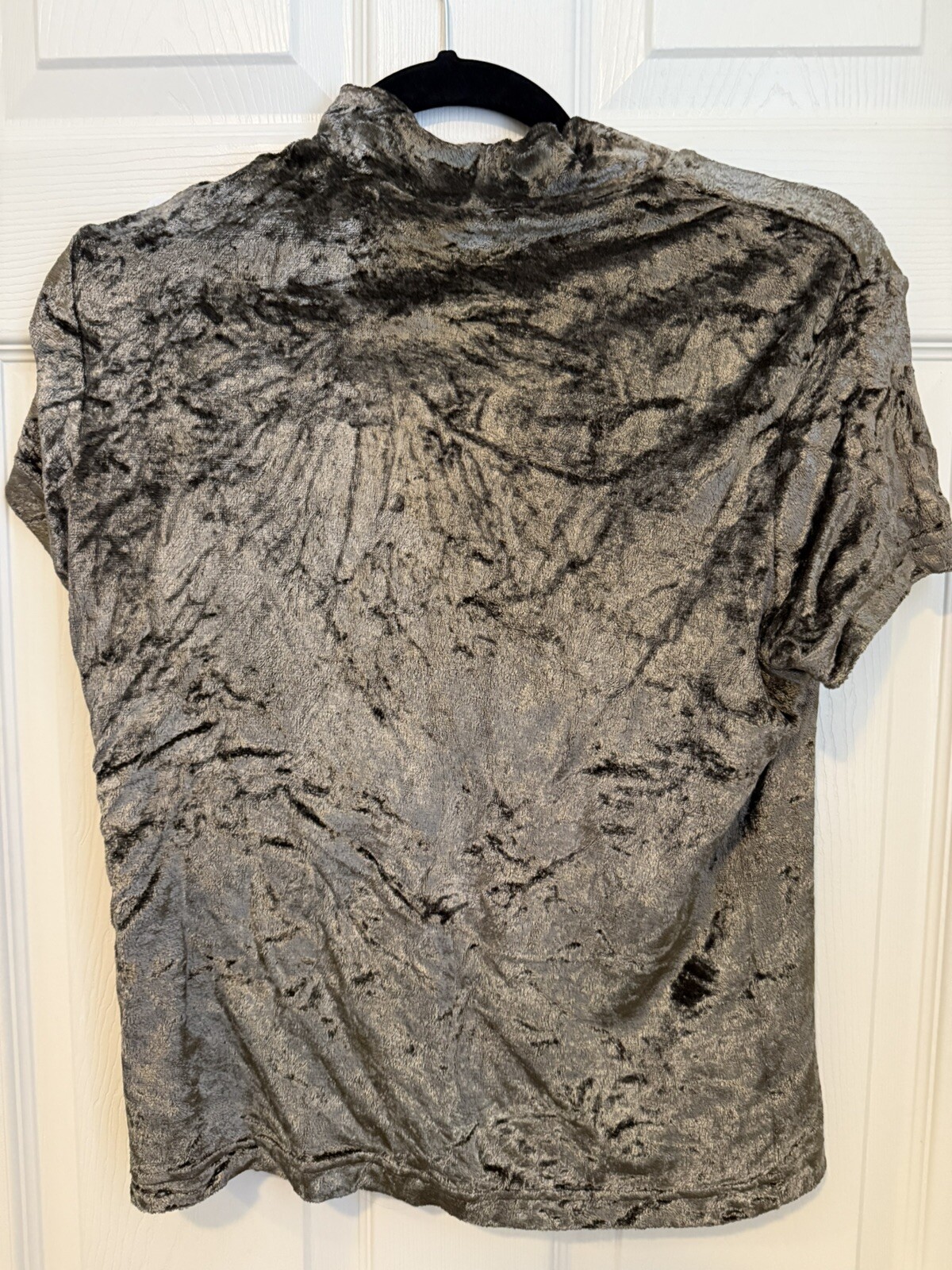 Vintage Designer Willi Smith - Brownish Metallic Crushed Metallic Top Medium image 2