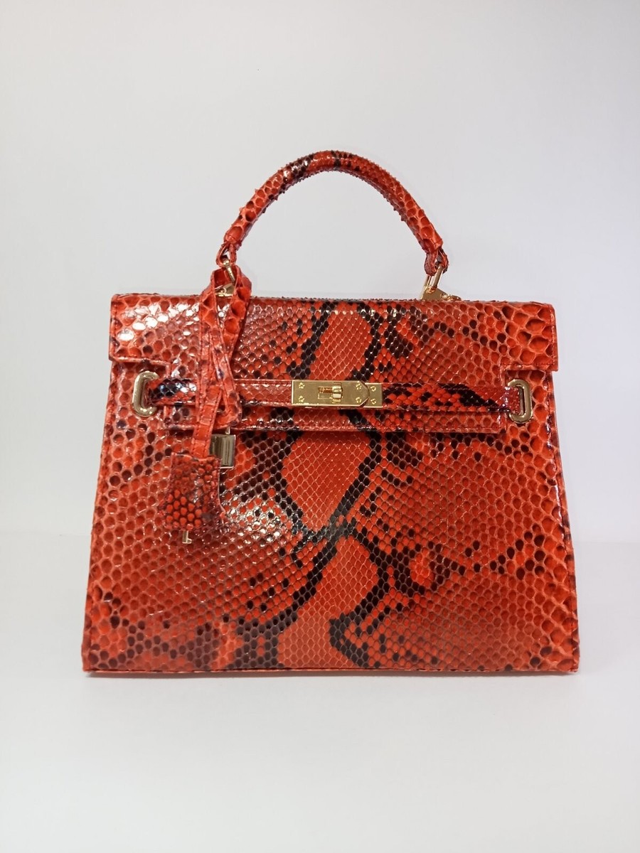 Hermes Kelly Hermes Snakeskin Bag Snake Skin Handbag, Top Handle