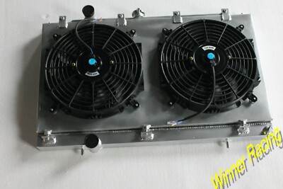 ALUMINUM RADIATOR+SHROUD+FANS FOR MITSUBISHI LANCER EVO 4/5/6 EVOLUTION IV V VI