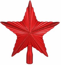 Christmas Tree Topper Star Decoration Treetop Ornaments Gold Copper Red Turquois