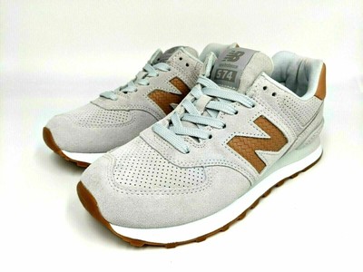 new balance 574 white with veg tan