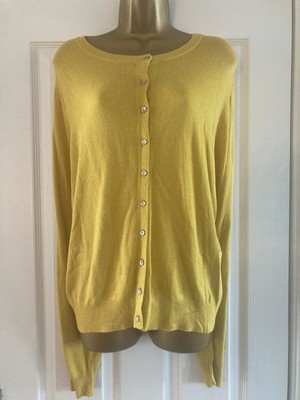 mustard button cardigan