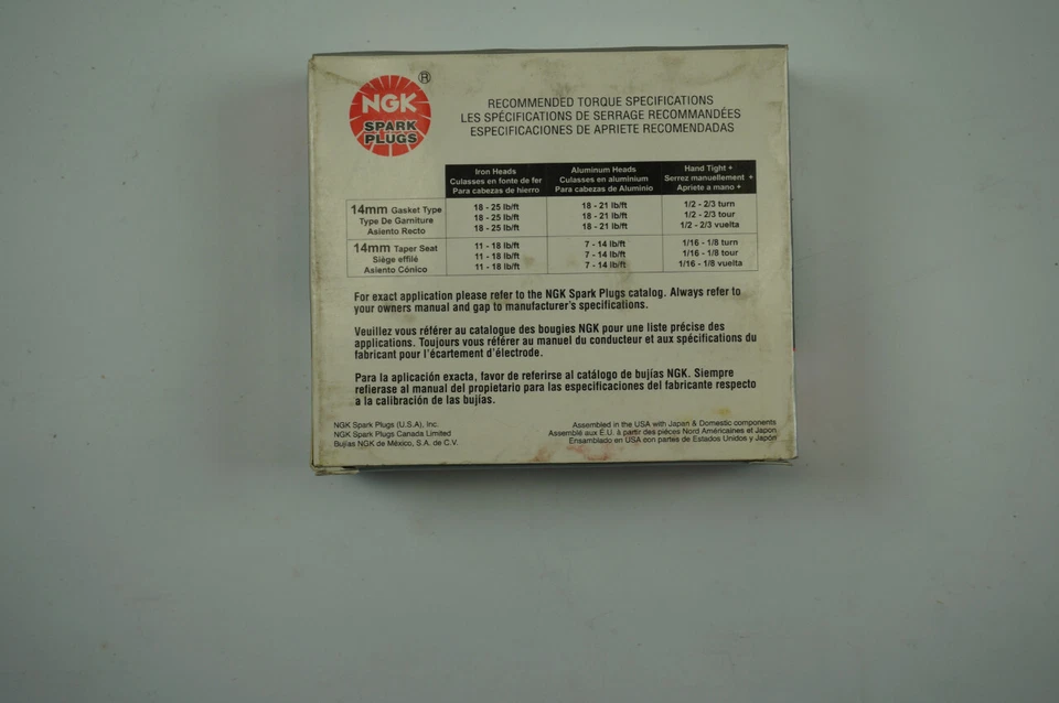 Velas de ignição NGK V POWER BCR6ES-11 PACOTE COM 4 #6779 NOS - Imagem 4 de 4