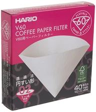 HARIO 02 White Paper Filter, 40 CT