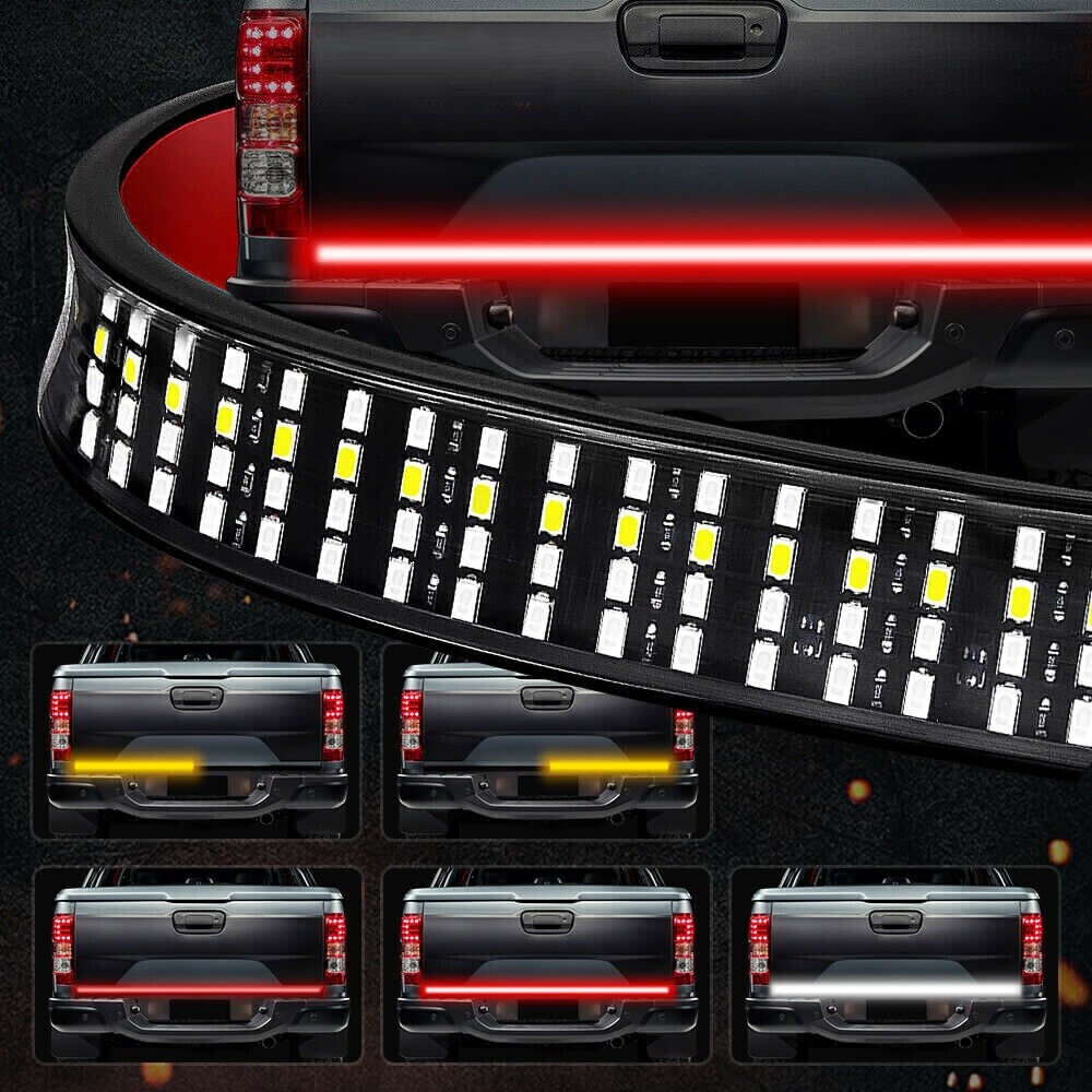 60inch For Toyota Cab Pickup 4 Row 6 Functions LED Strip Rear Tailgate Light Bar