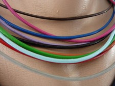 Lederkette Halskette aus Leder Rindsleder Rundleder Collier 2mm Farbwahl 2369