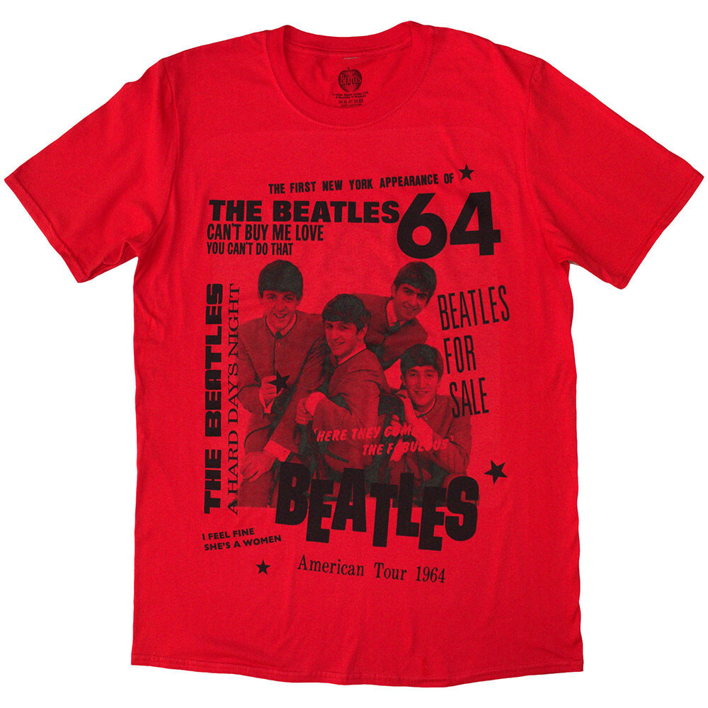 The Beatles - 1964 - Red t-shirt | eBay
